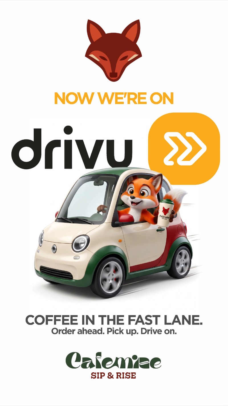Order on Drivu — Coffee in the fast lane